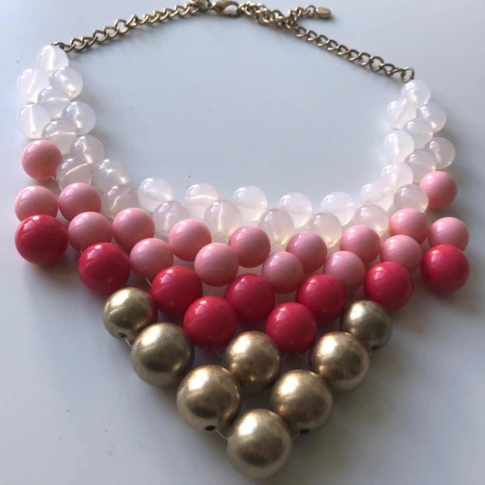 CARA NEW YORK multi colored beaded bib necklace